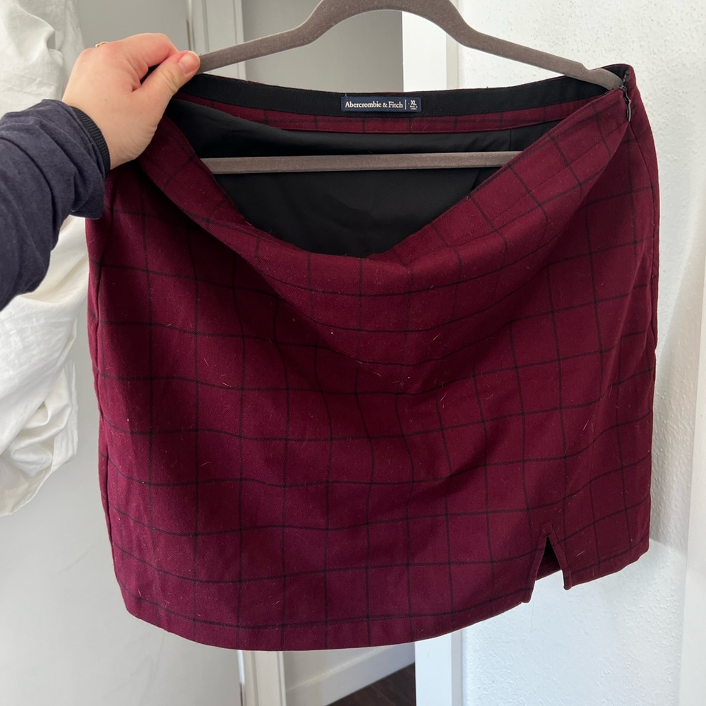 Abercrombie and Fitch plaid skirt size XL